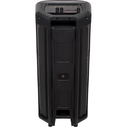 LED højtaler m. RGB-farver genopladelig med mikrofon 600W/2400 mAh + fjernbetjening