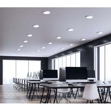 LED indbygningsarmatur ALGINE 2-i-1 LED/12W/230V 4000K hvid