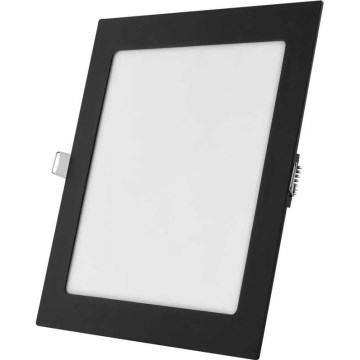LED-indbygningsarmatur NEXXO LED/18W/230V 3000/3500/4000K sort 22,5 x 22,5 cm