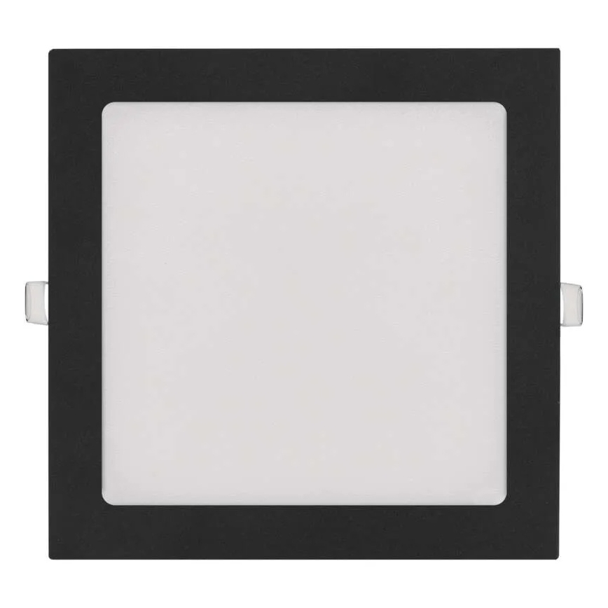 LED-indbygningsarmatur NEXXO LED/18W/230V 3000/3500/4000K sort 22,5 x 22,5 cm