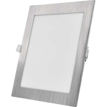 LED indbygningsarmatur NEXXO LED/18W/230V 3000/3500/4000K sølv 22,5x22,5 cm