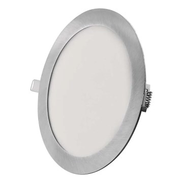 LED indbygningsarmatur NEXXO LED/18W/230V 3000/3500/4000K sølv Ø 22,5 cm