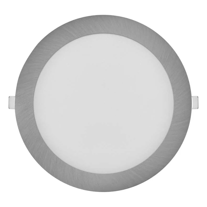 LED indbygningsarmatur NEXXO LED/18W/230V 3000/3500/4000K sølv Ø 22,5 cm