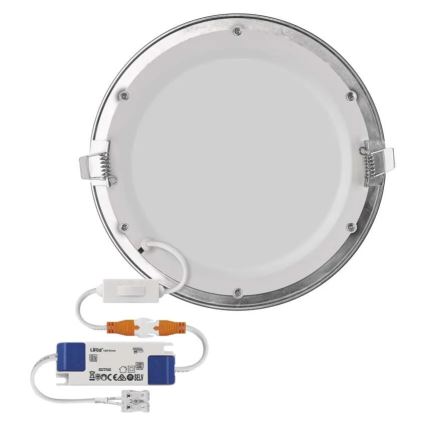 LED indbygningsarmatur NEXXO LED/18W/230V 3000/3500/4000K sølv Ø 22,5 cm