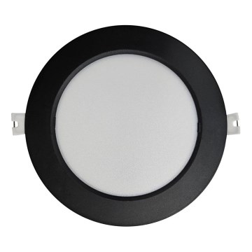 LED indbygningslampe CIRCLE LED/12W/230V 4000K diameter 17 cm sort