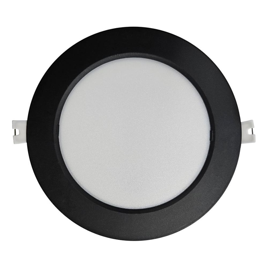 LED indbygningslampe CIRCLE LED/12W/230V 4000K diameter 17 cm sort
