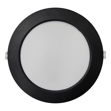 LED indbygningslampe CIRCLE LED/18W/230V 4000K diameter 22 cm sort