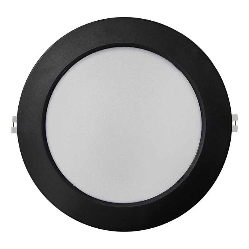 LED indbygningslampe CIRCLE LED/18W/230V 4000K diameter 22 cm sort