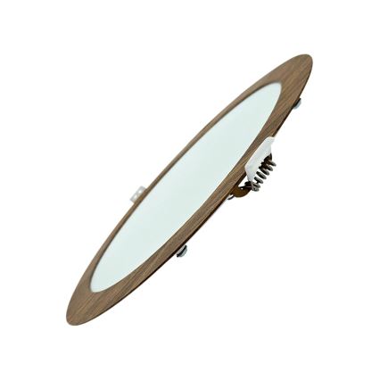 LED indbygningslampe CIRCLE LED/18W/230V 4200K diameter 22 cm brun