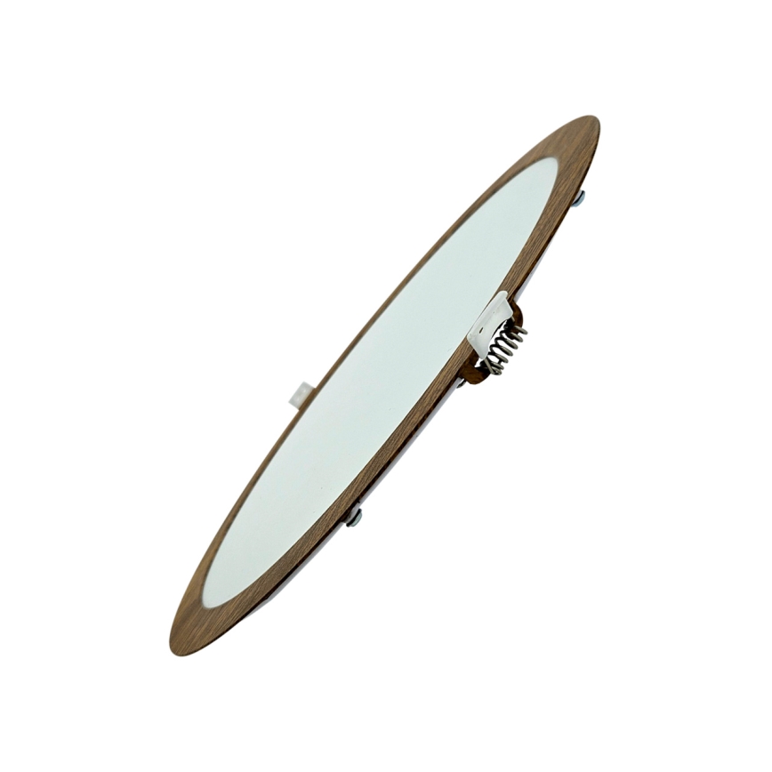 LED indbygningslampe CIRCLE LED/24W/230V 4200K diameter 29,6 cm brun