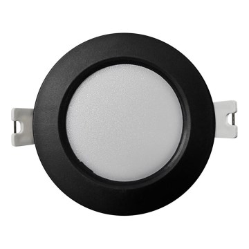 LED indbygningslampe CIRCLE LED/3W/230V 4000K diameter 9 cm sort