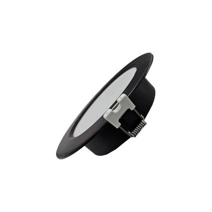 LED indbygningslampe CIRCLE LED/3W/230V 4000K diameter 9 cm sort