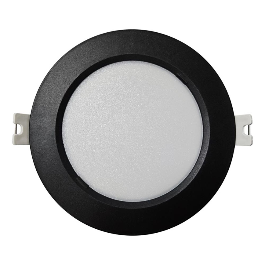 LED indbygningslampe CIRCLE LED/6W/230V 4000K diameter 12 cm sort