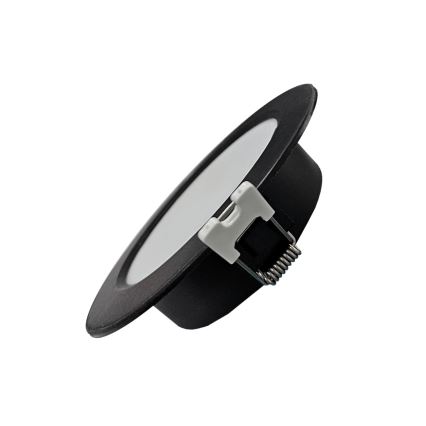 LED indbygningslampe CIRCLE LED/6W/230V 4000K diameter 12 cm sort