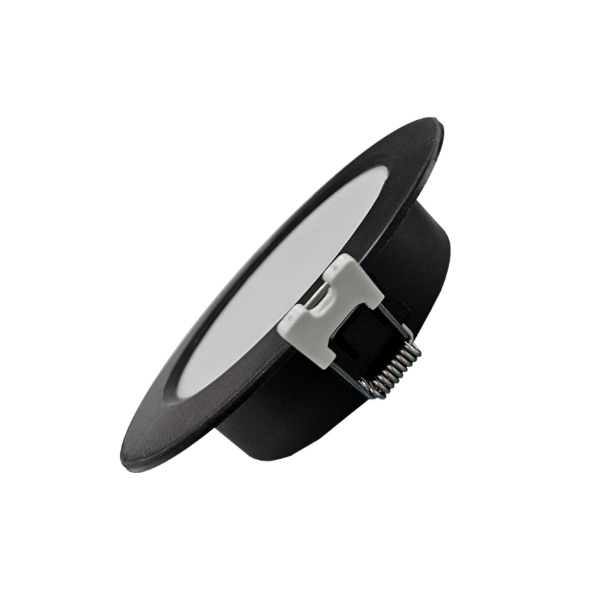 LED indbygningslampe CIRCLE LED/6W/230V 4000K diameter 12 cm sort