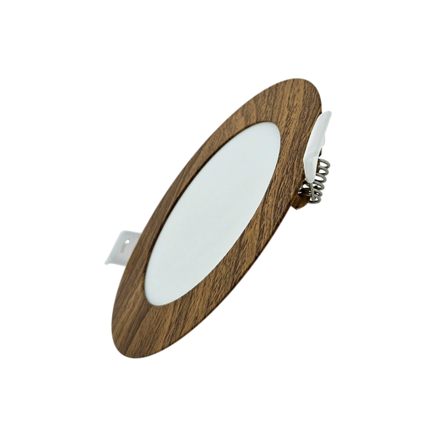 LED indbygningslampe CIRCLE LED/6W/230V 4200K diameter 11,8 cm brun