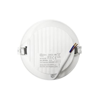LED indbygningslampe CIRCLE LED/9W/230V 4000K diameter 14,5 cm hvid
