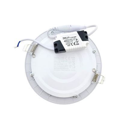 LED indbygningslampe CIRCLE LED/9W/230V 6500K diameter 14,5 cm hvid