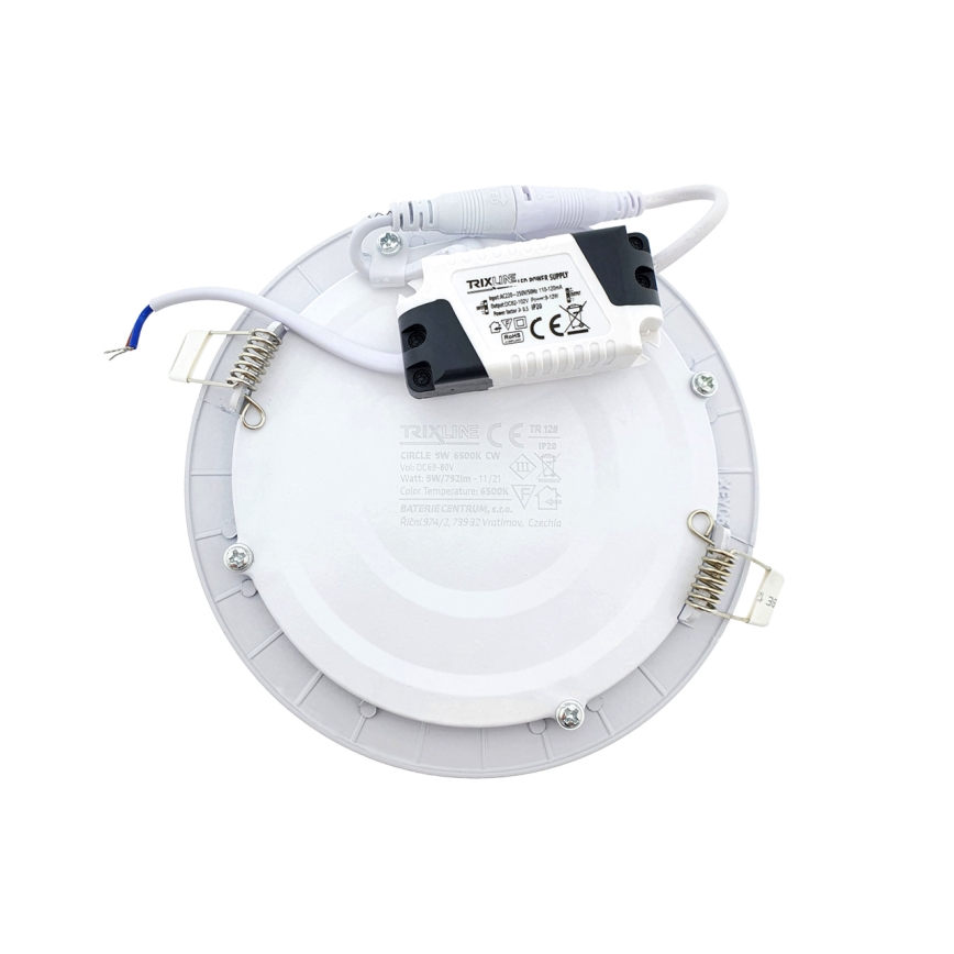 LED indbygningslampe CIRCLE LED/9W/230V 6500K diameter 14,5 cm hvid