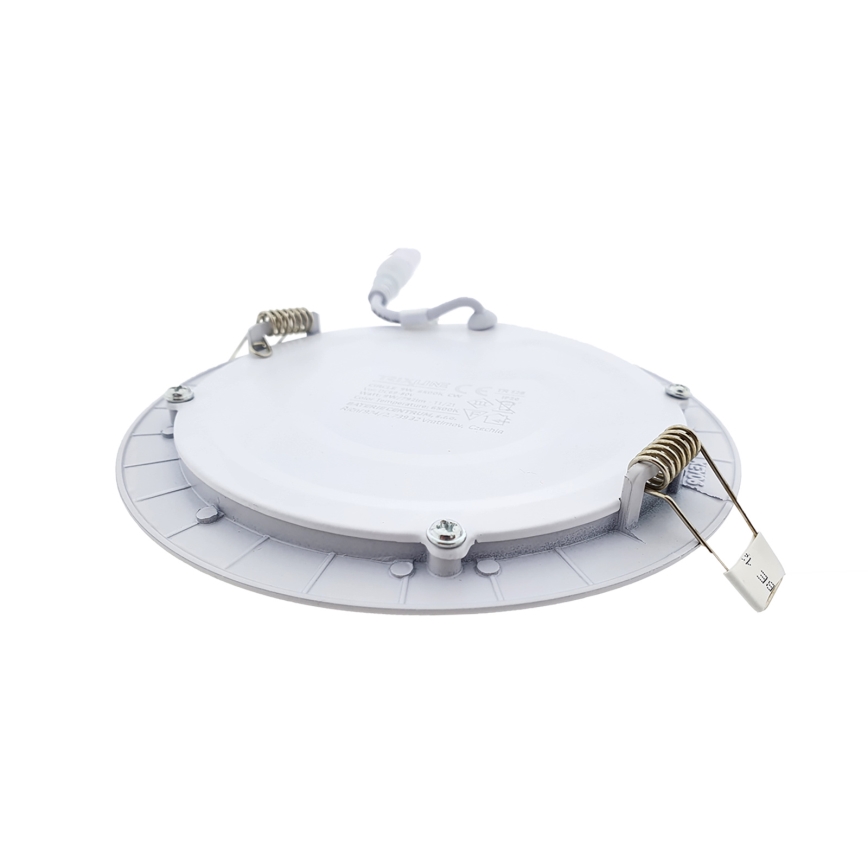 LED indbygningslampe CIRCLE LED/9W/230V 6500K diameter 14,5 cm hvid