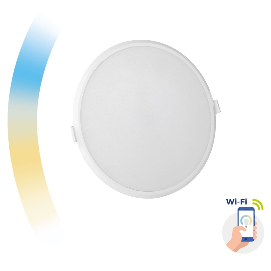 LED indbygningslampe dæmpbar ALGINE LED/22W/230V Wi-Fi Tuya rund