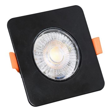 LED indbygningslampe dæmpbar KENT LED/3/5/7W/230V3000/4000/6000K 9x9 cm sort