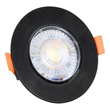LED indbygningslampe dæmpbar ZITA LED/3/5/7W/230V 3000/4000/6000K diameter 9 cm sort
