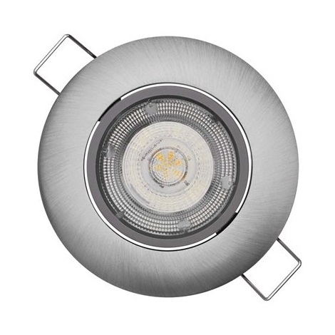 LED indbygningslampe EXCLUSIVE 1xLED/5W/230V 3000K sølvfarvet
