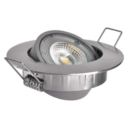 LED indbygningslampe EXCLUSIVE 1xLED/5W/230V 3000K sølvfarvet