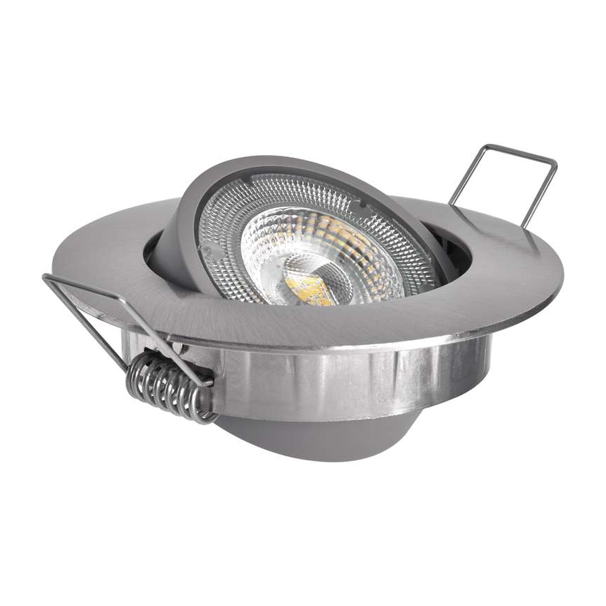 LED indbygningslampe EXCLUSIVE 1xLED/5W/230V 3000K sølvfarvet