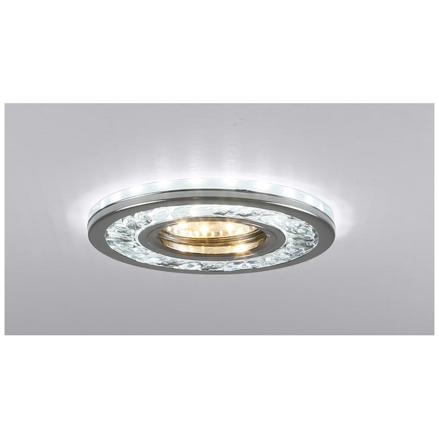 LED indbygningslampe EYE 1xGU10/50W + LED/3W/230V