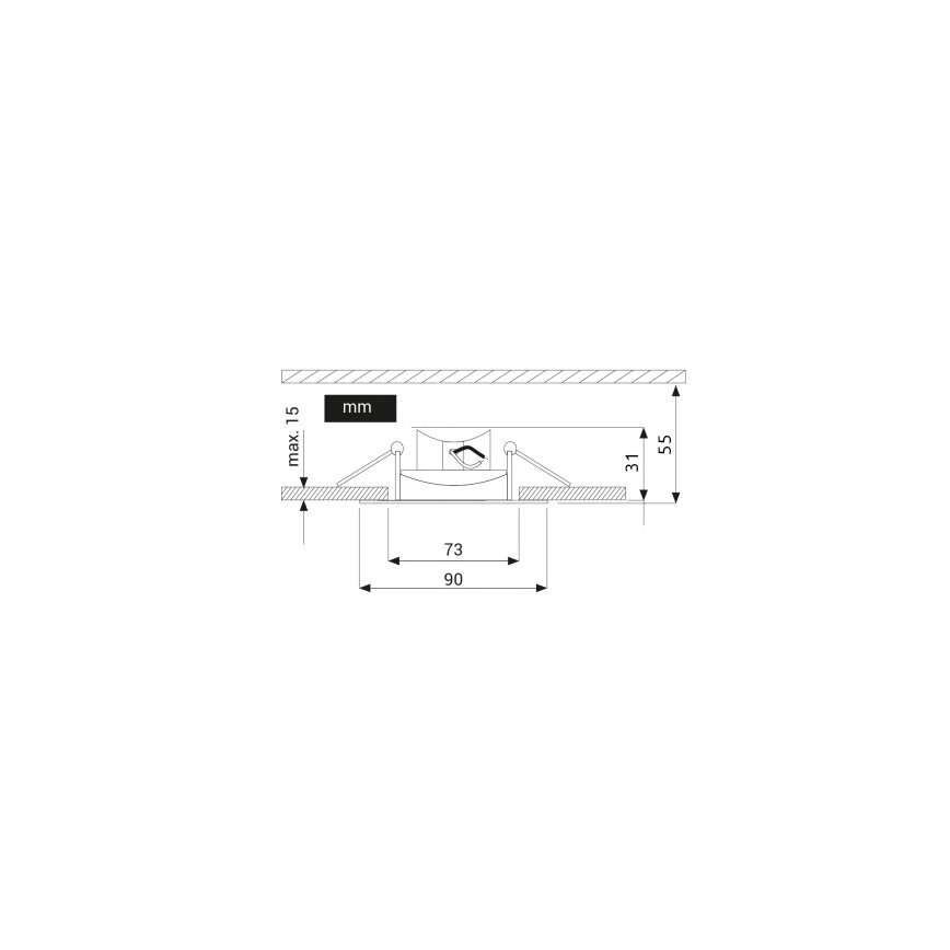 LED indbygningslampe EYE LED/5W/230V 3000K