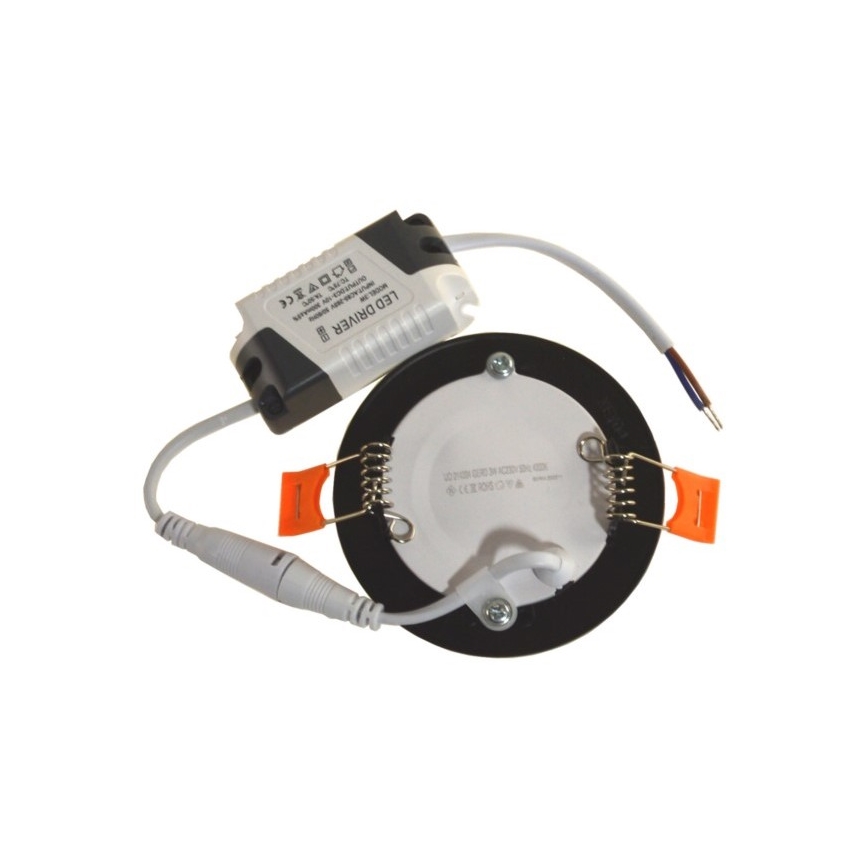 LED indbygningslampe GERD LED/3W/230V 4000K sort