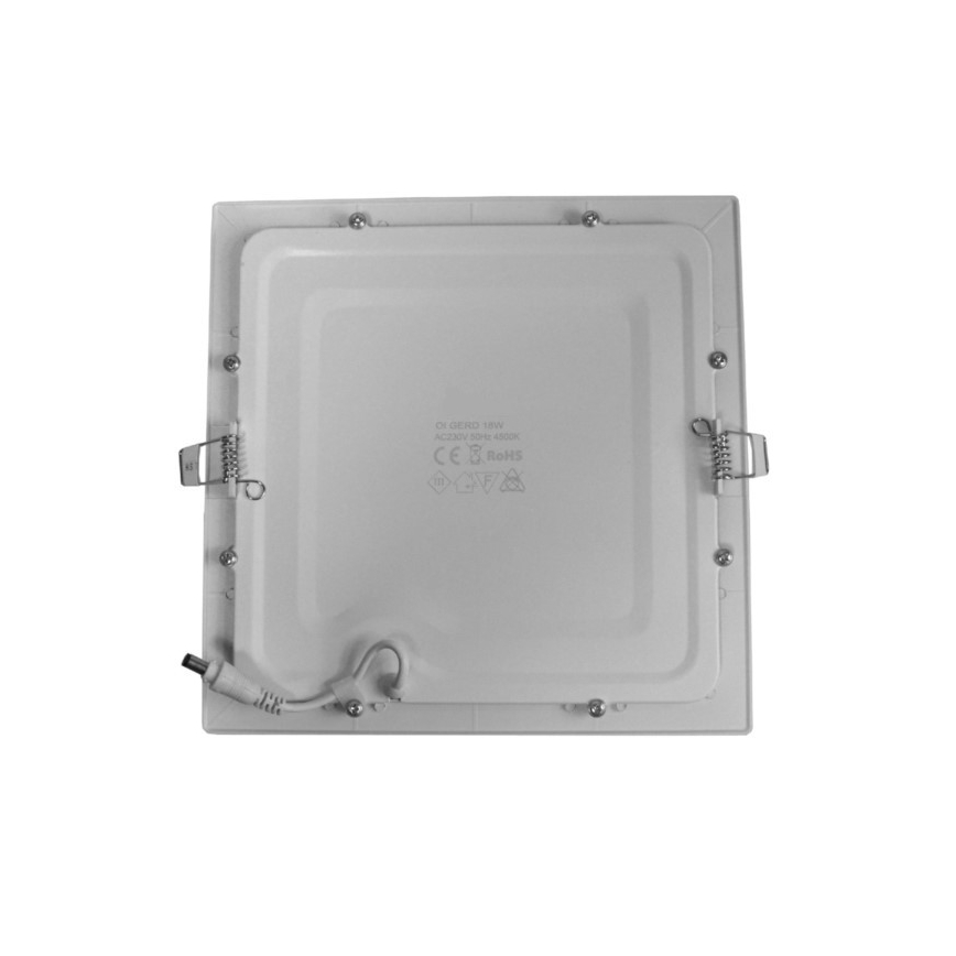 LED indbygningslampe GERE LED/18W/230V 6000K hvid