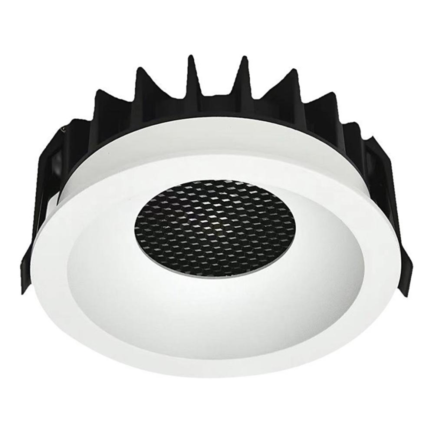 LED indbygningslampe LED/12W/230V 3000/4000/6400K ø 8,6 cm hvid