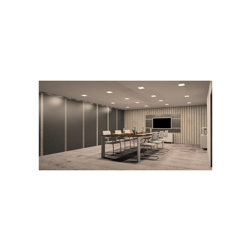 LED indbygningslampe LED/12W/230V