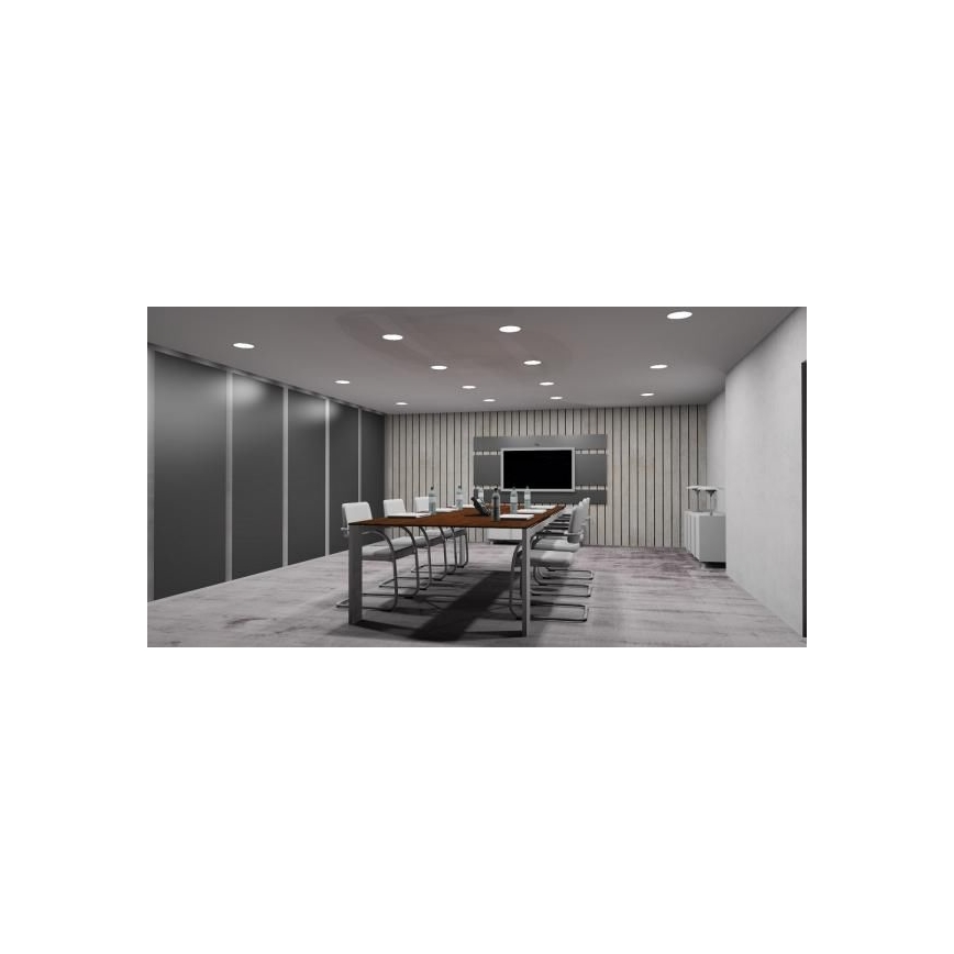 LED indbygningslampe LED/12W/230V