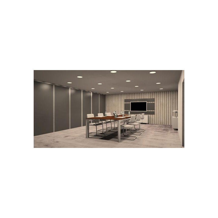 LED indbygningslampe LED/12W/230V IP40