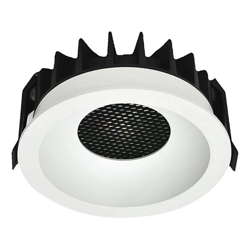 LED indbygningslampe LED/18W/230V 3000/4000/6400K diameter 10,6 cm hvid