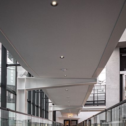 LED indbygningslampe LED/18W/230V 3000/4000/6400K ø 10,6 cm sort