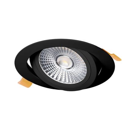LED indbygningslampe LED/18W/230V 3000K diameter 11,5 cm sort