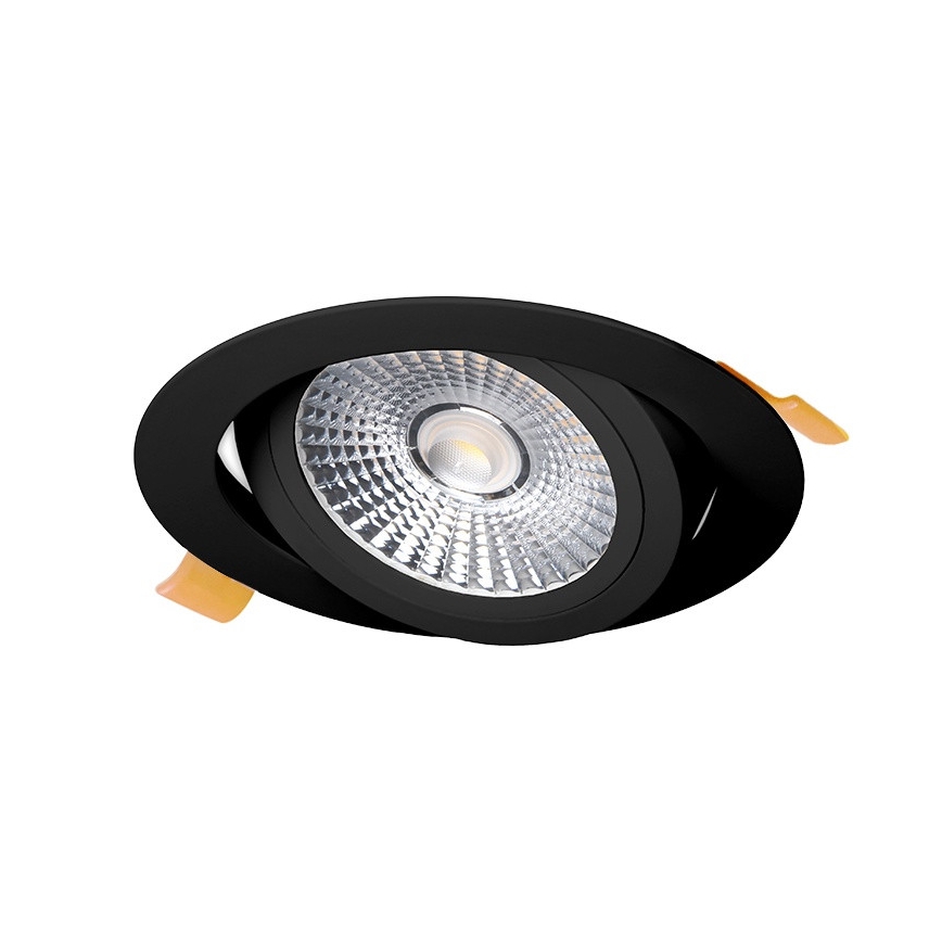 LED indbygningslampe LED/18W/230V 3000K diameter 11,5 cm sort