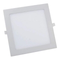 LED indbygningslampe LED/18W/230V 3000K
