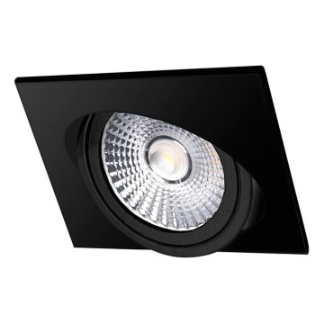 LED indbygningslampe LED/18W/230V 4000K 11,5x11,5 cm sort
