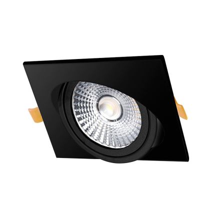 LED indbygningslampe LED/18W/230V 4000K 11,5x11,5 cm sort