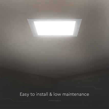 LED indbygningslampe LED/24W/230V 29,5x29,5 cm 6500K hvid