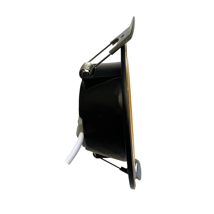 LED indbygningslampe LED/7,5W/230V 4000K sort/guldfarvet
