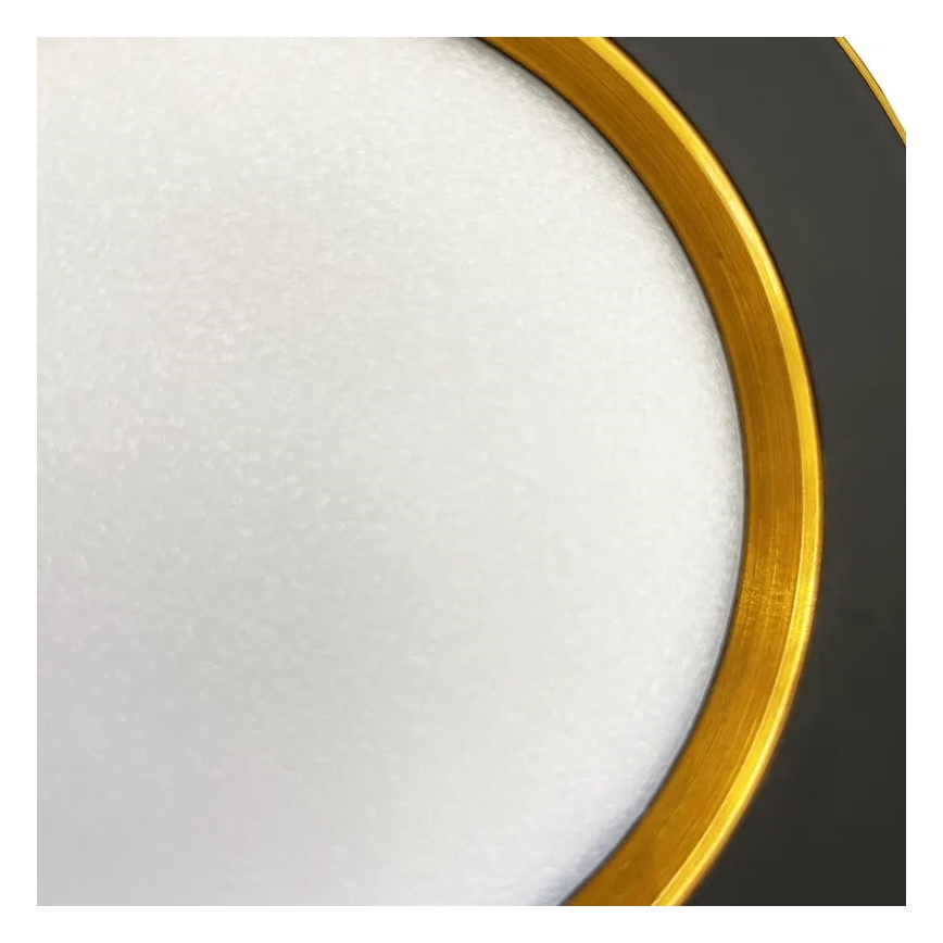 LED indbygningslampe LED/7,5W/230V 4000K sort/guldfarvet