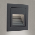 LED Indbygningslampe LORO LED/2W/230V IP65 antracit