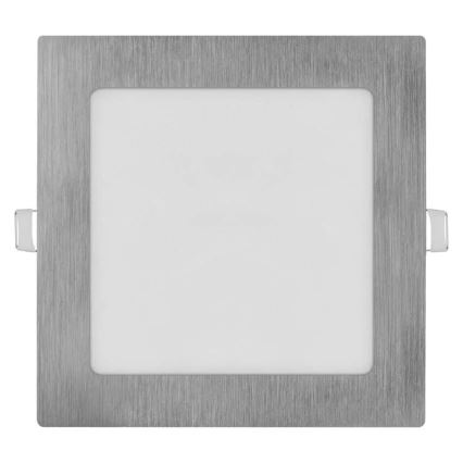LED indbygningslampe NEXXO LED/12,5W/230V 3000/3500/4000K sølv 17x17 cm